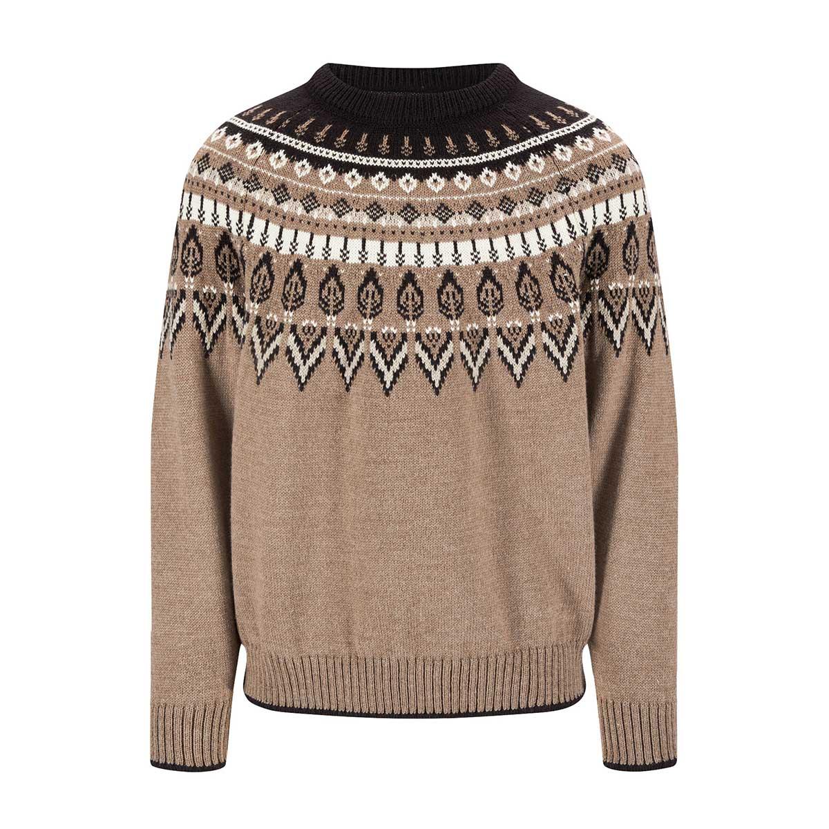 Dale of Norway Sula Sweater Men's in Coffee Sand Offwhite
